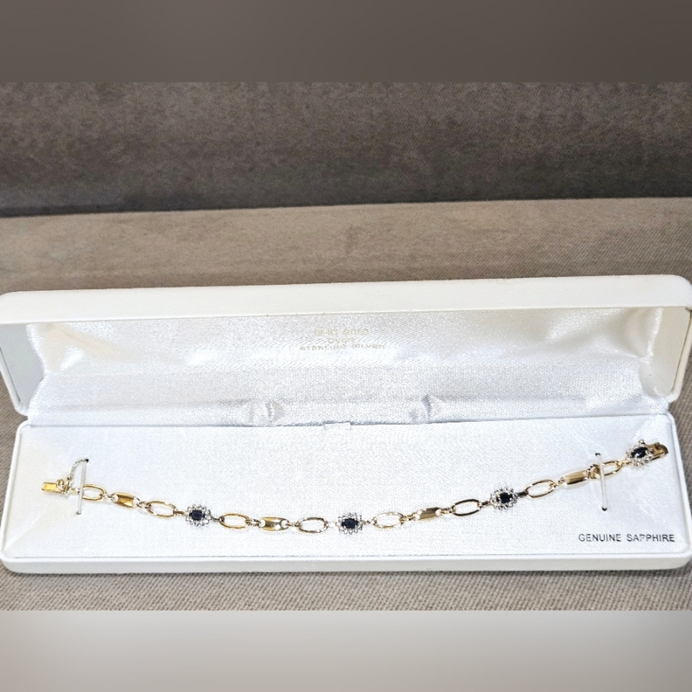 18 KT Gold over Sterling Silver Bracelet